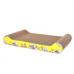 Cat Scratching Board Pad Bed Scratcher Toy Kitten Corrugated Scratch Board Pad Scratcher Bed Mat Claws Care