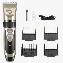 Cordless Low Noise Rechargeable Electric Dog Grooming Clipper Kit