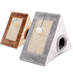 Reversible Panel Vertical Foldable Cat Scratching Lounger