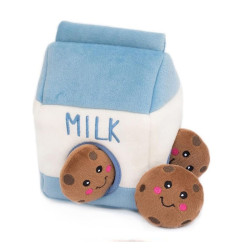 Interactive Dog Toys Food Buddies Milk & Cookies