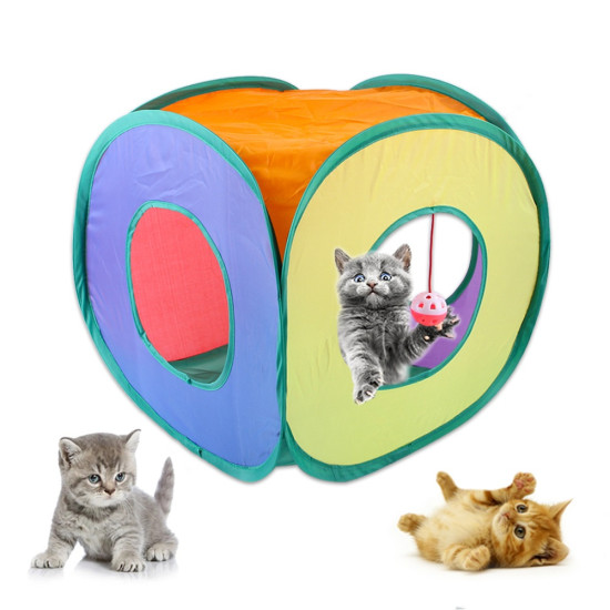 Camouflage 3 Way Cat Tunnel Toy